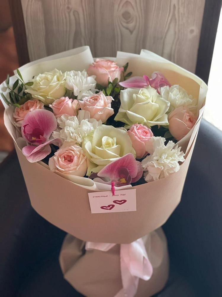 Букет цветов из: Орхидеи, Розы и Гвоздики в Ливнах