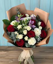 Букет цветов из:  Розы и Альстромерии в Ливнах