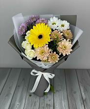 Букет цветов из:  Розы, Герберы и Хризантемы в Ливнах