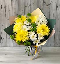 Букет цветов из:  Хризантемы #REPLACE_PRED# Ливнах