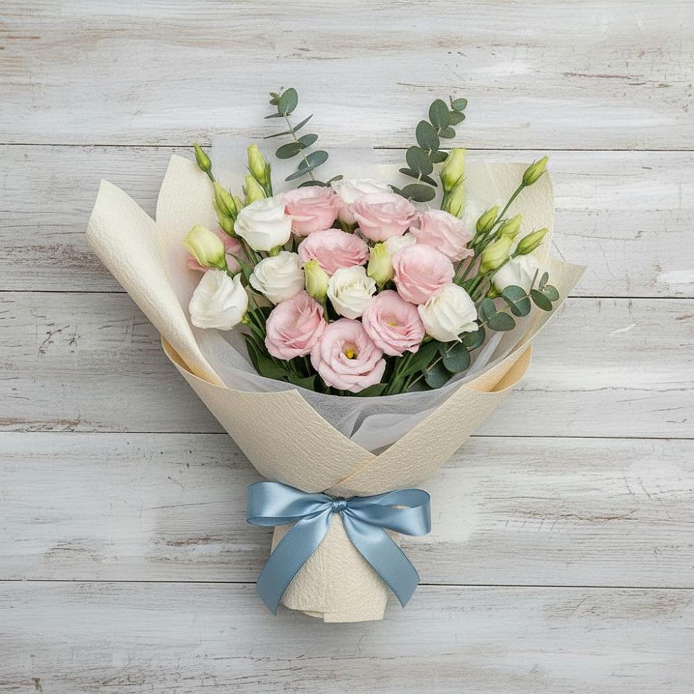 Букет цветов из: Лизиантусы в Ливнах